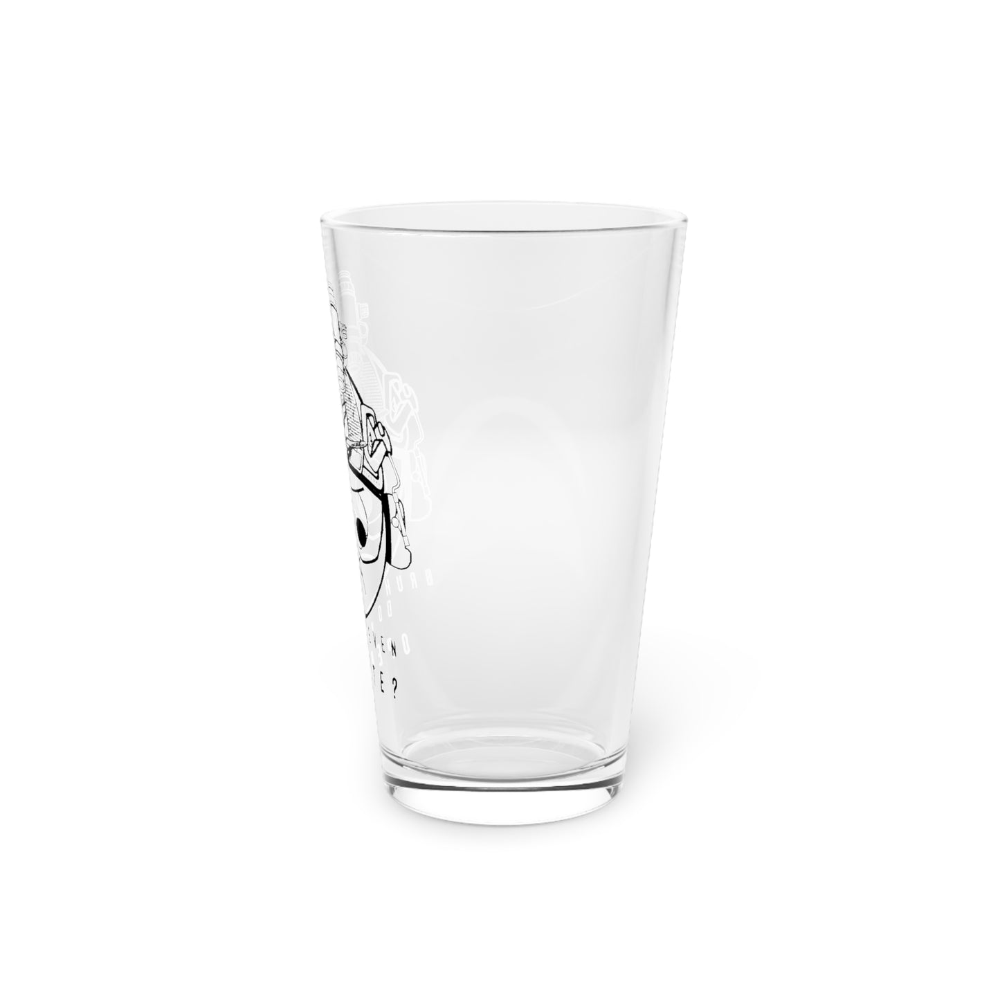 Bruh Moment (Operate) Pint Glass, 16oz