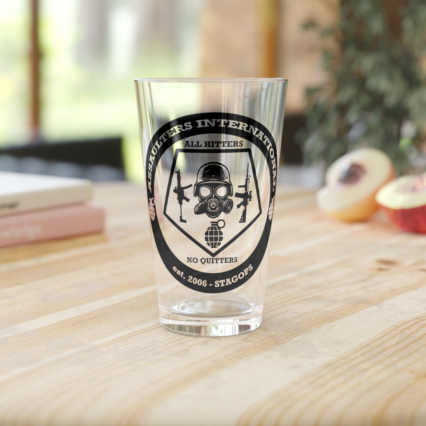 Assaulters International Pint Glass, 16oz