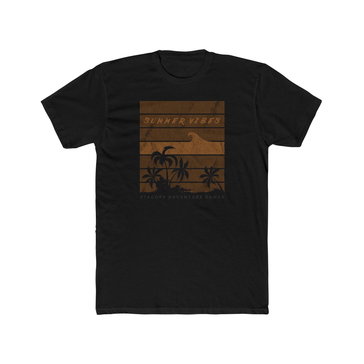 Summer Vibes Subdued (Tan on Green) Tee