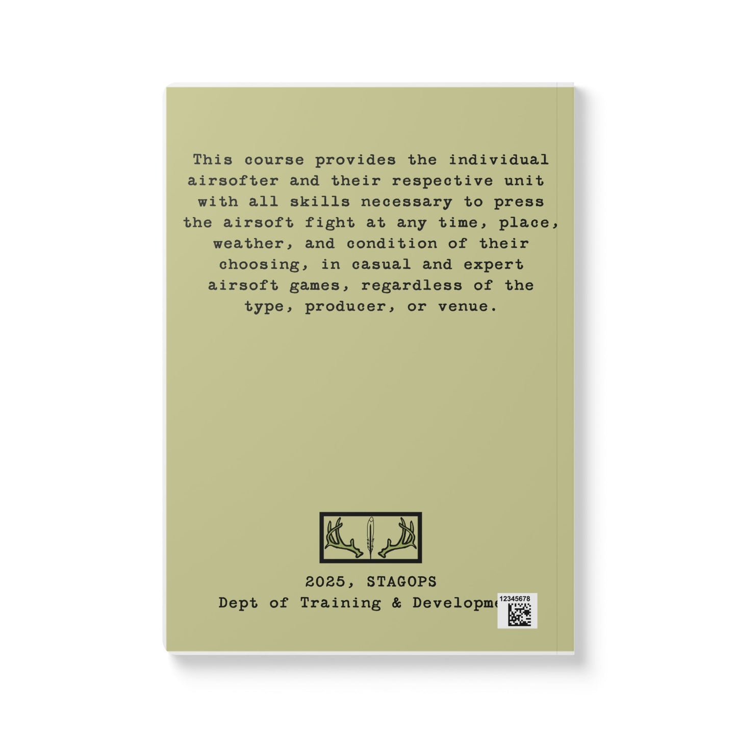 STAGHUNT Training and Development notebook/journal