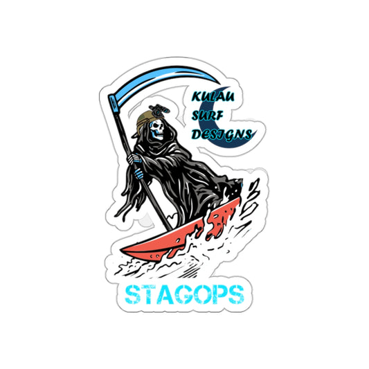 Kulau Surf Designs "SURF REAPER" Die-Cut Sticker EXCLUSIVE*