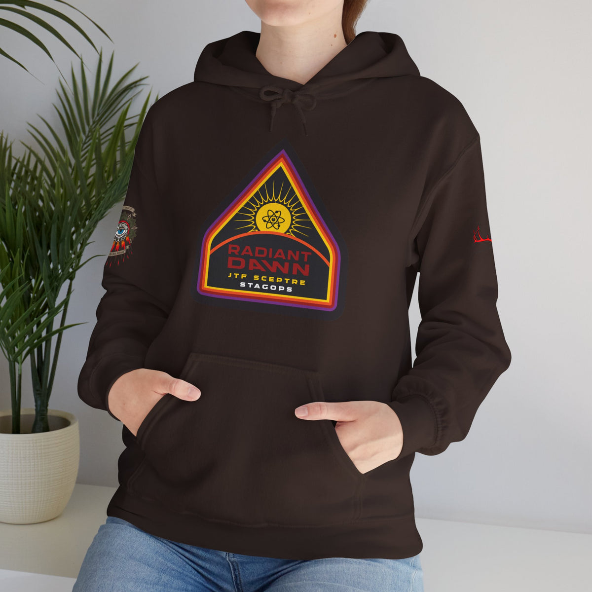 EXCLUSIVE TIER 1/RADIANT DAWN Hoodie- 4 sided deluxe multi-logo print