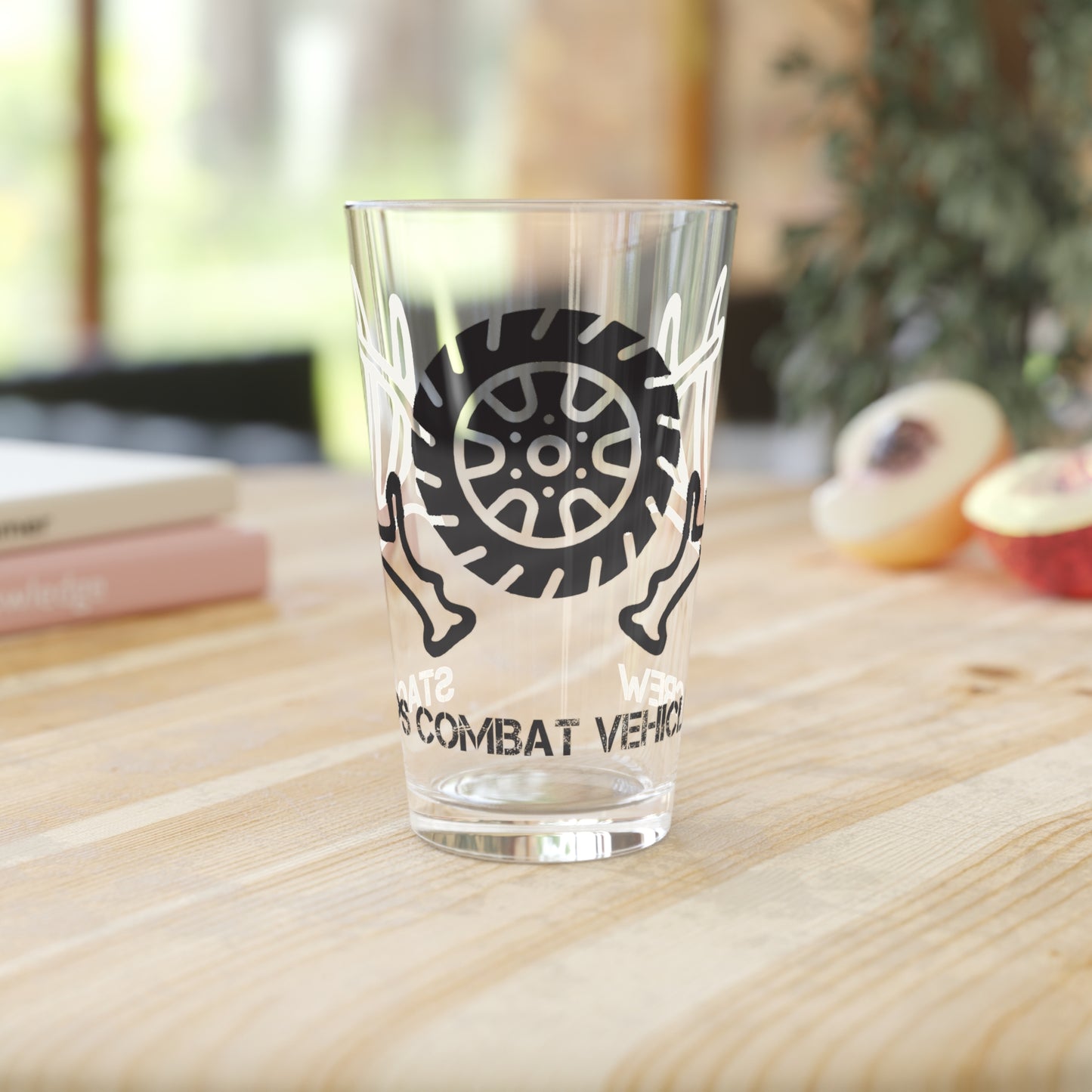 Combat Vehicle Crew Pint Glass, 16oz