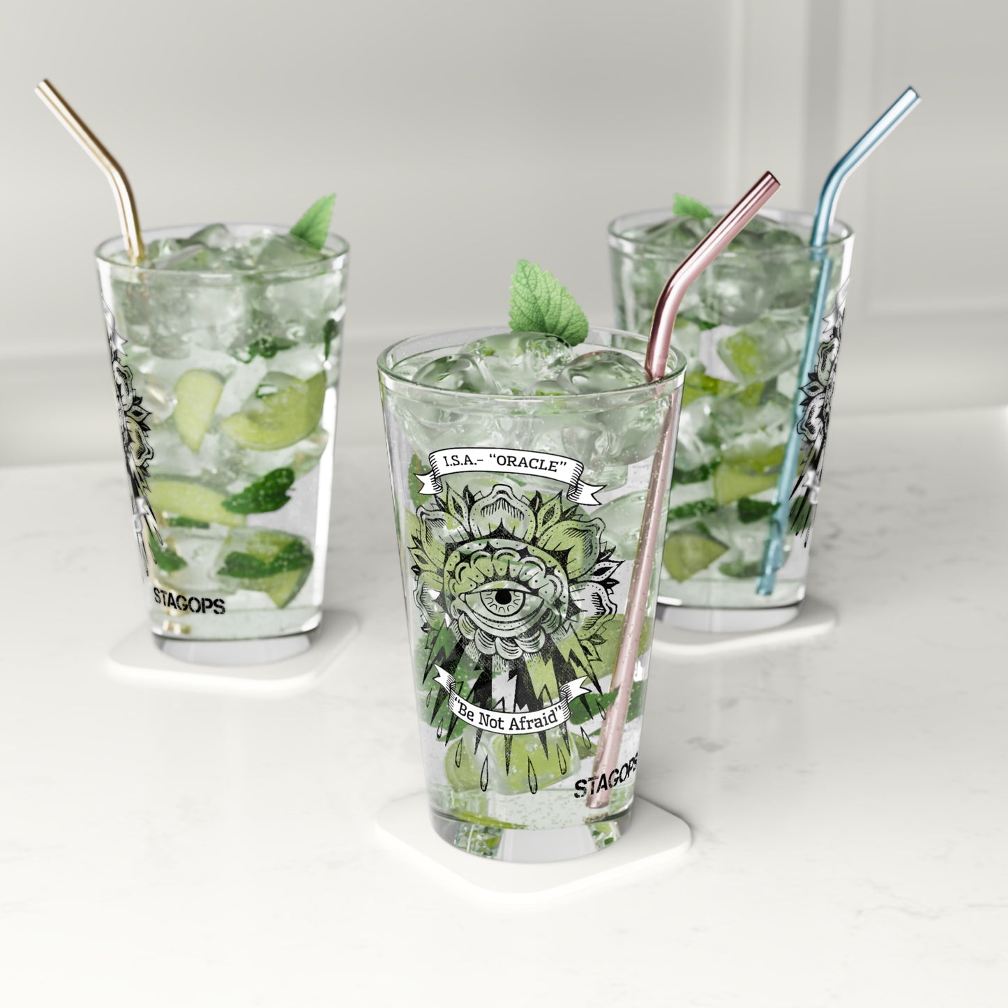 ISA- ORACLE Pint Glass, 16oz (Exclusive)
