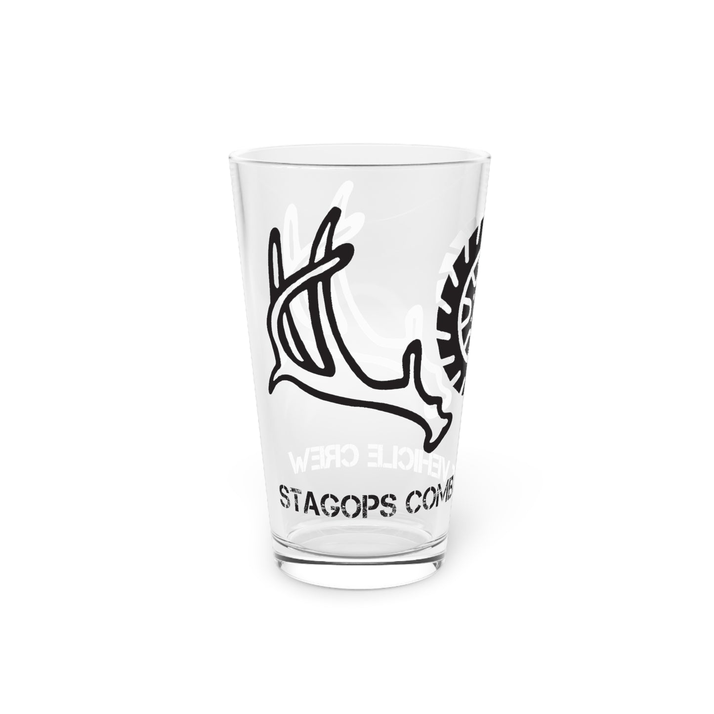 Combat Vehicle Crew Pint Glass, 16oz