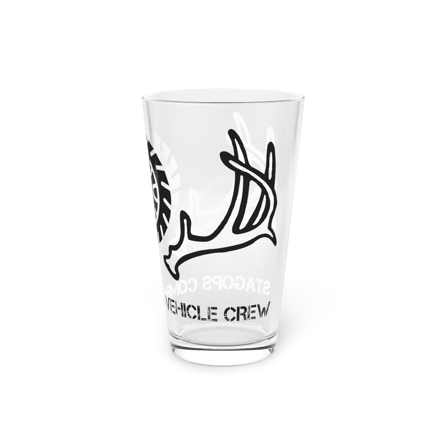 Combat Vehicle Crew Pint Glass, 16oz