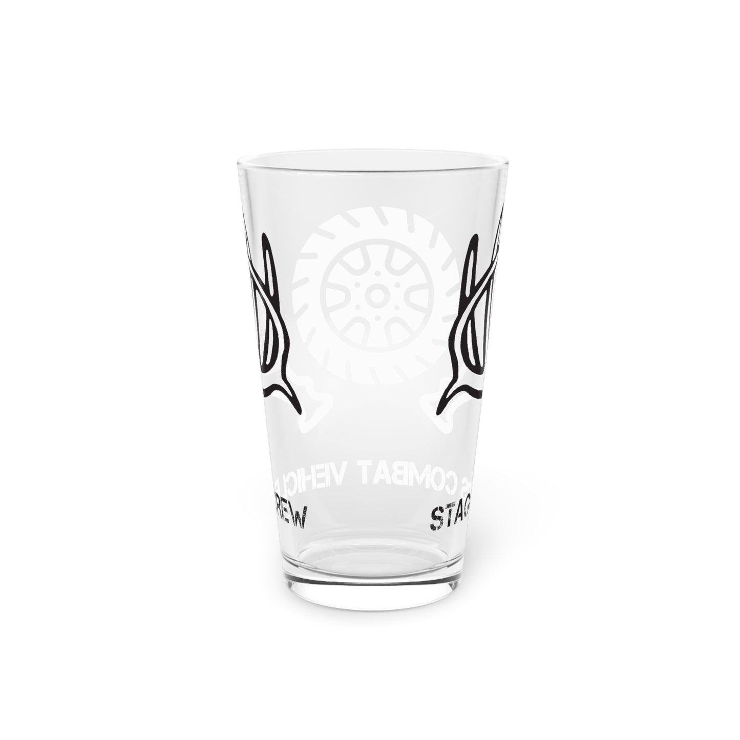 Combat Vehicle Crew Pint Glass, 16oz