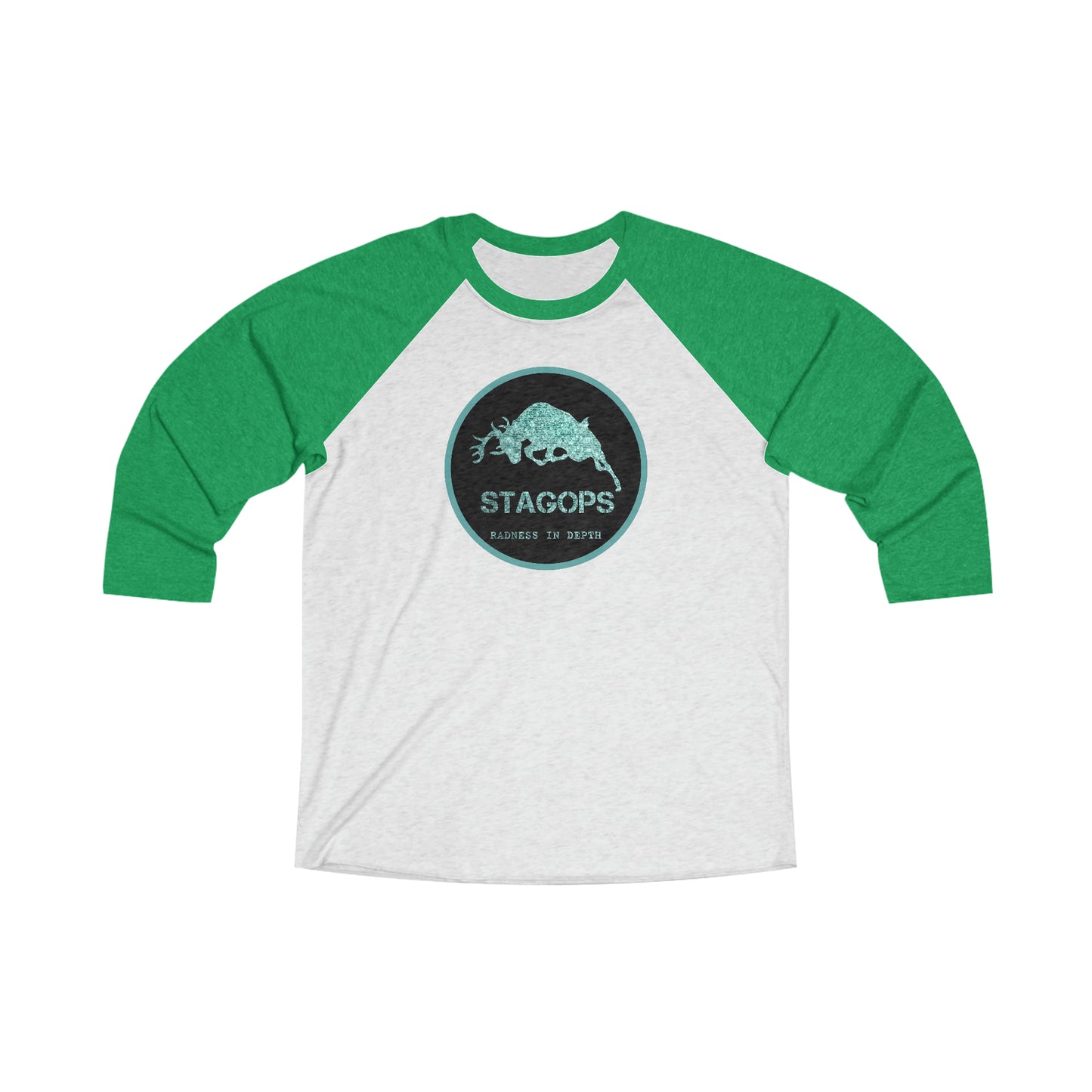 (Original) 2019 STAGOPS LOGO "Radness in Depth" 3\4 Raglan Tee