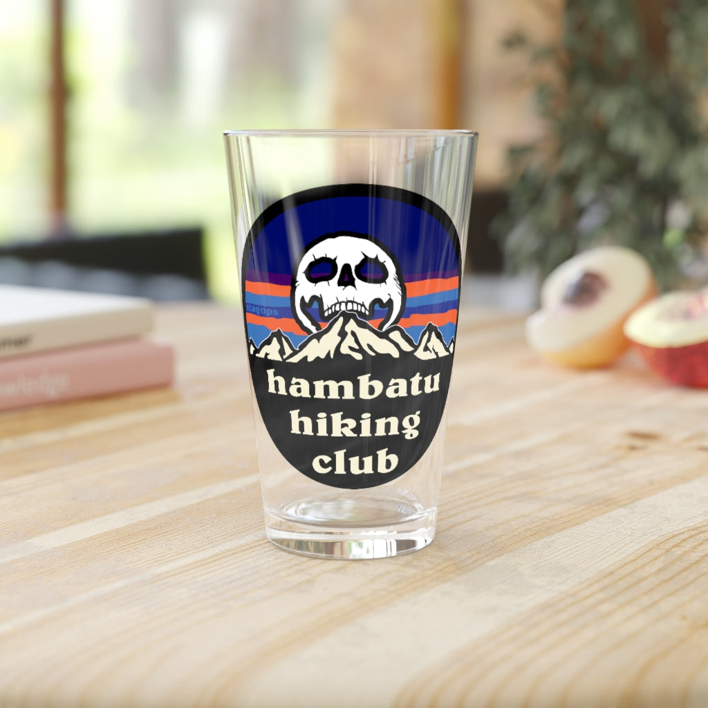 HAMBATU HIKING CLUB Pint Glass, 16oz (Exclusive)
