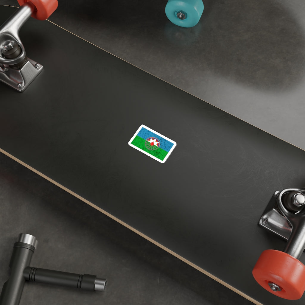 DAWN flag Die-Cut Sticker (Distressed)