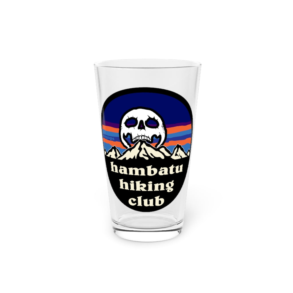 HAMBATU HIKING CLUB Pint Glass, 16oz (Exclusive)