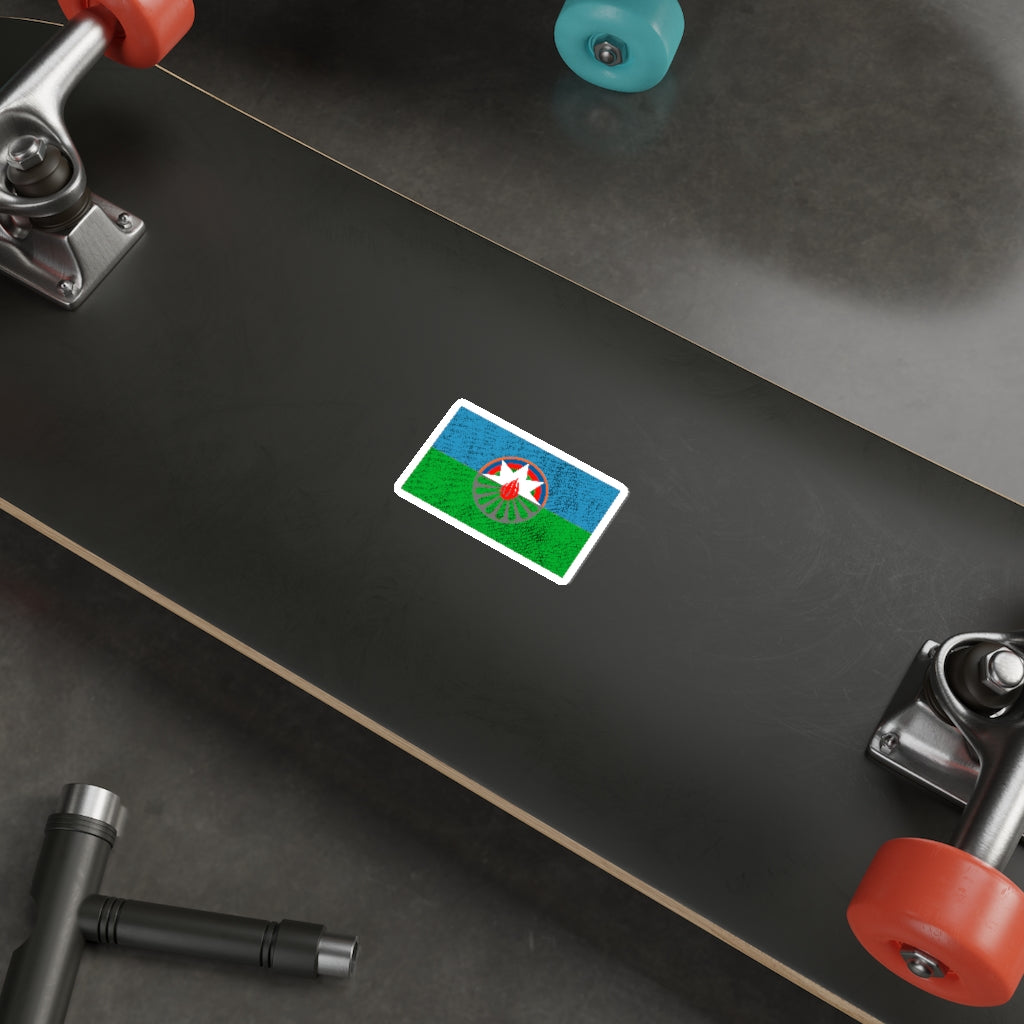 DAWN flag Die-Cut Sticker (Distressed)
