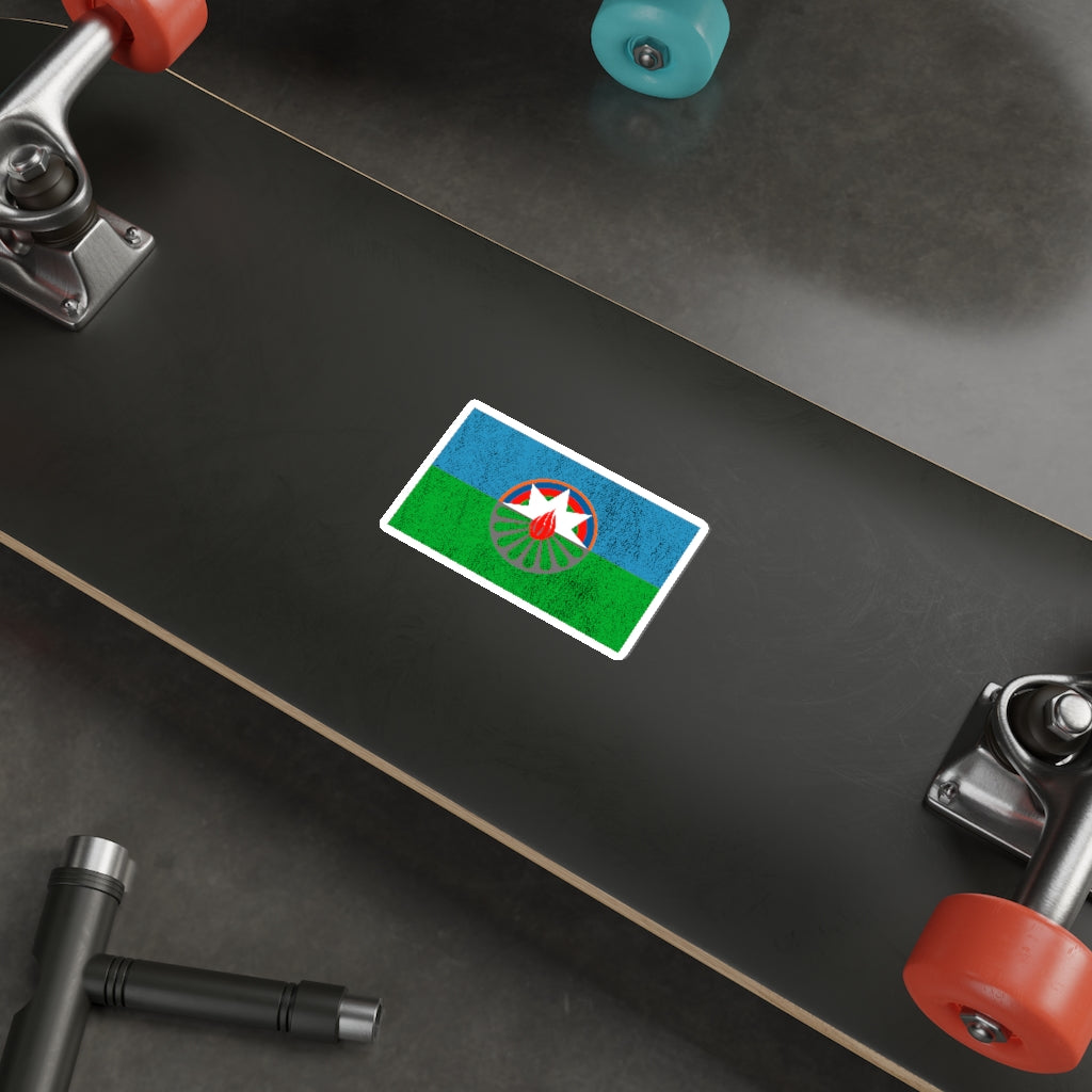 DAWN flag Die-Cut Sticker (Distressed)