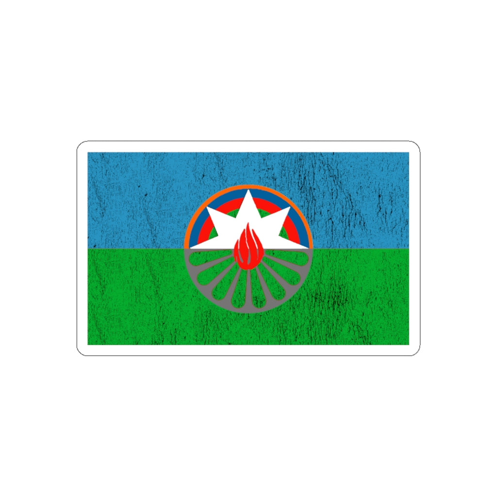 DAWN flag Die-Cut Sticker (Distressed)