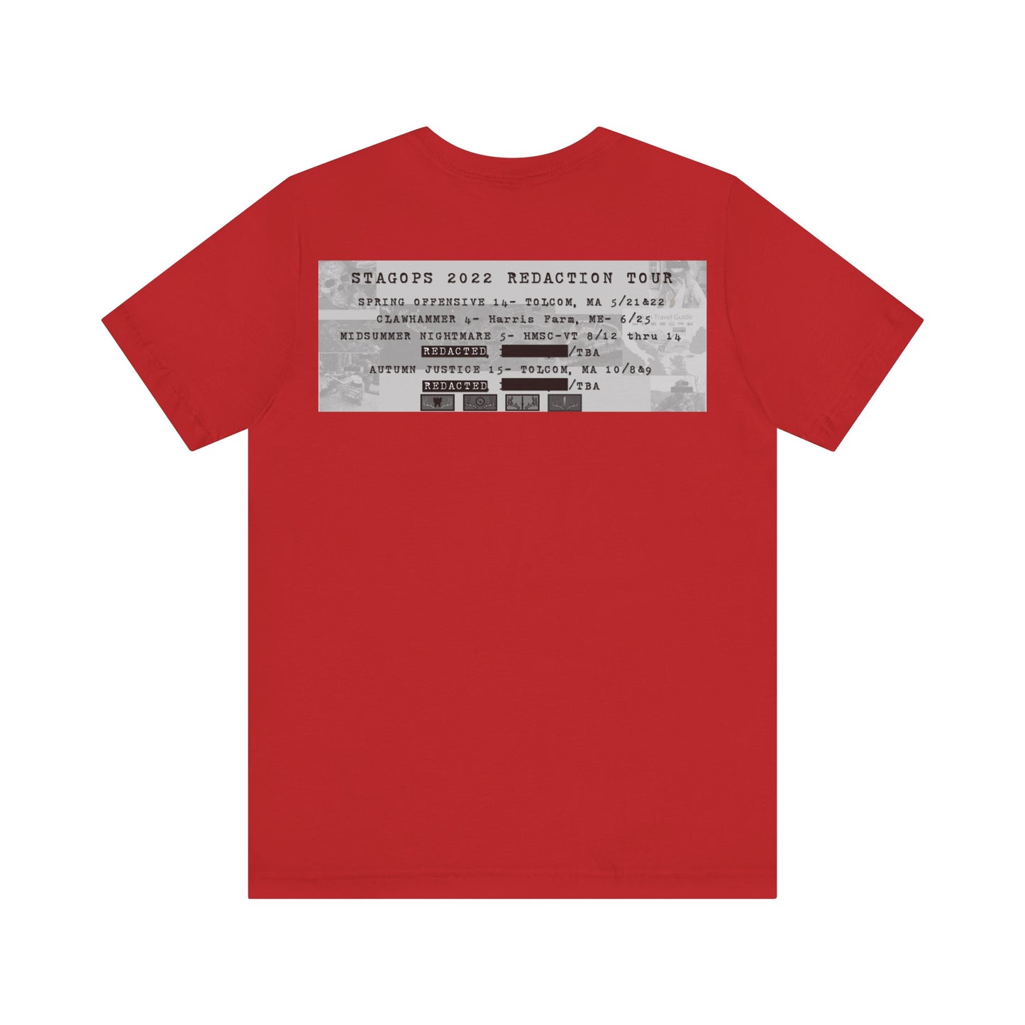 2022 REDACTED Tour Tee