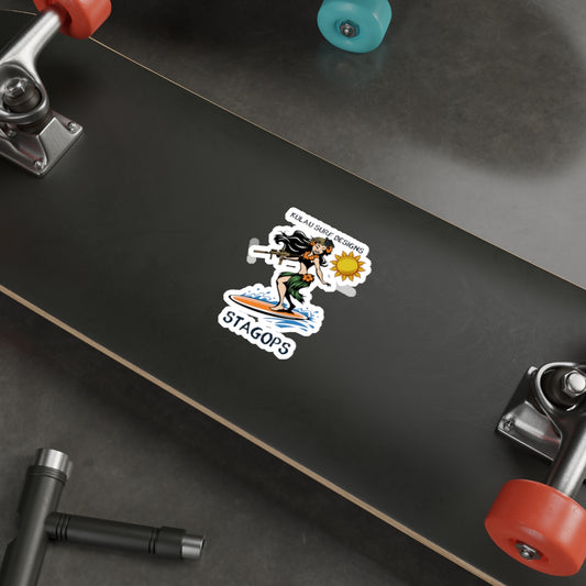 Kulau Surf Designs- "Sunny Surfer" Die-Cut Sticker Exclusive*