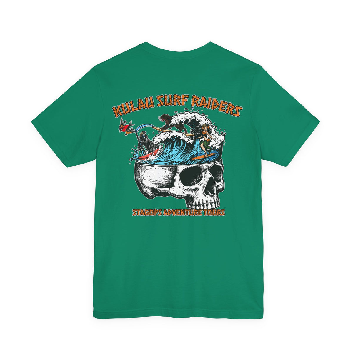 KULAU SURF DESIGNS double print (Front & Back) Tee EXCLUSIVE