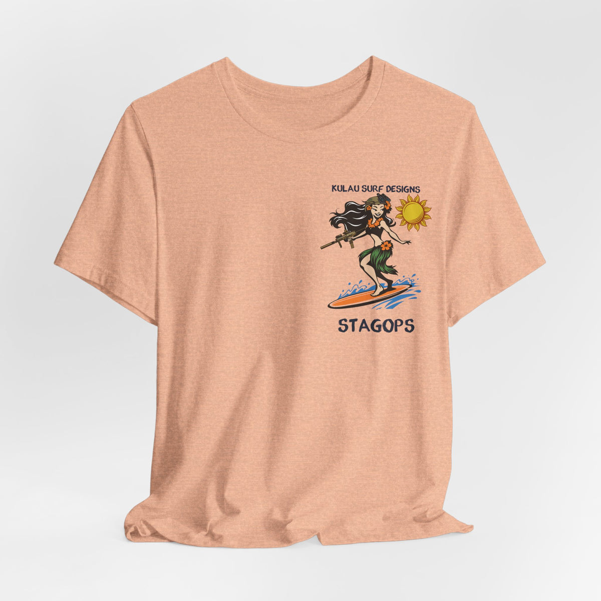 KULAU SURF DESIGNS double print (Front & Back) Tee EXCLUSIVE