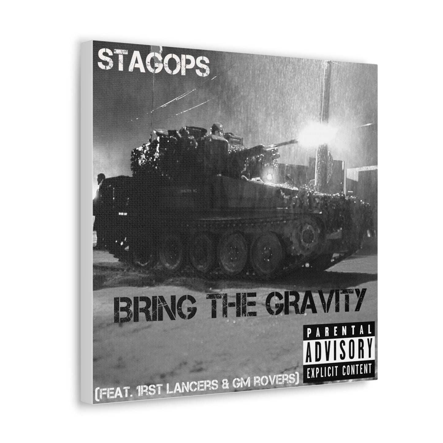 Album Cover- BRING THE GRAVITY Canvas Gallery Wrap