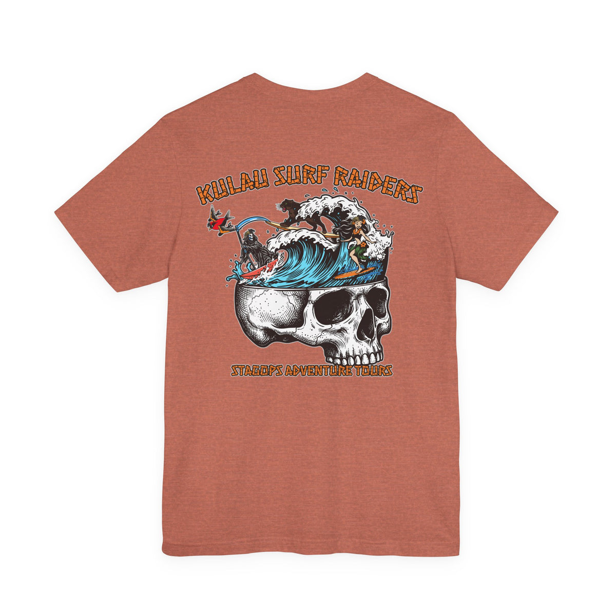 KULAU SURF DESIGNS double print (Front & Back) Tee EXCLUSIVE