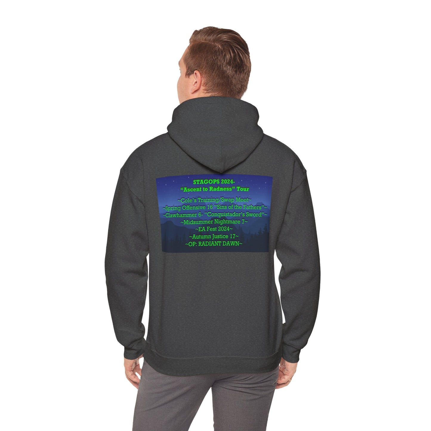 2024 Ascent to Radness Tour hoodie (Printed Front & Back)