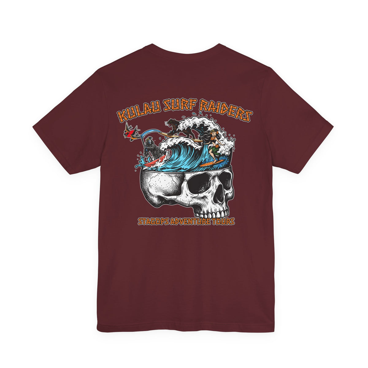 KULAU SURF DESIGNS double print (Front & Back) Tee EXCLUSIVE