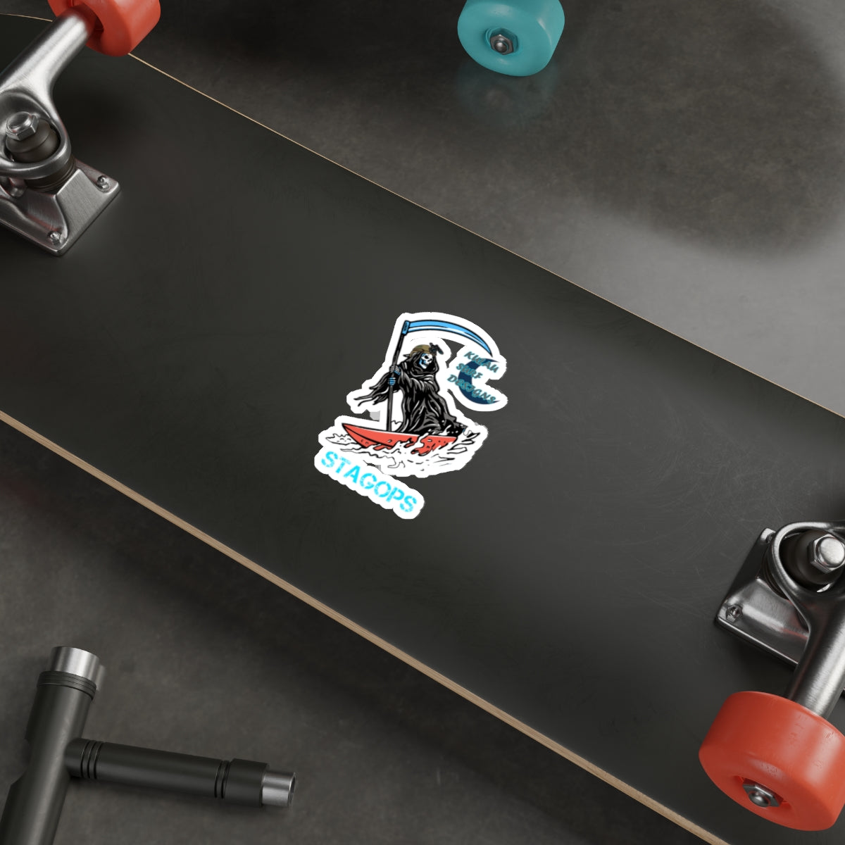 Kulau Surf Designs "SURF REAPER" Die-Cut Sticker EXCLUSIVE*
