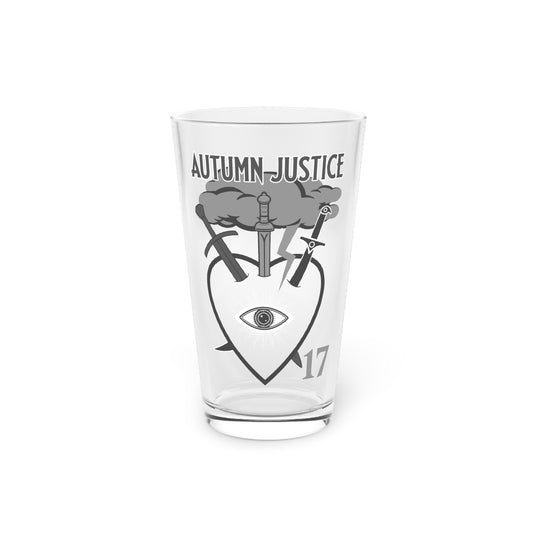 Autumn Justice 17 Pint Glass, 16oz