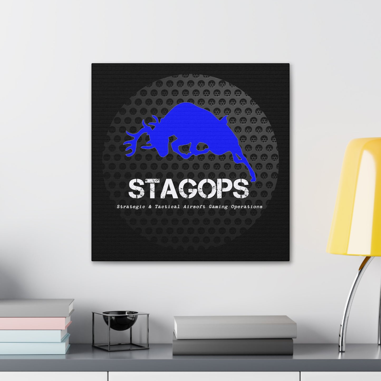 Original STAGOPS logo (2014 "grill") Canvas Gallery Wrap