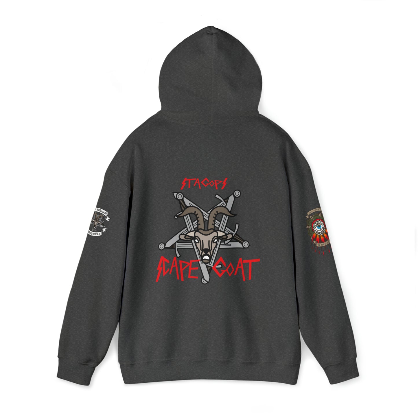 EXCLUSIVE TIER 1/SCAPEGOAT Hoodie- multi-logo print