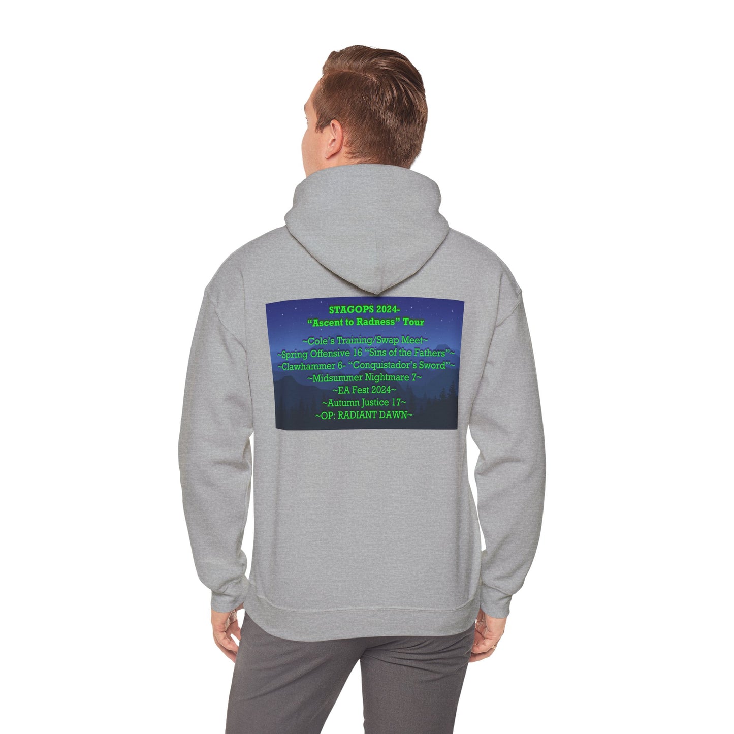 2024 Ascent to Radness Tour hoodie (Printed Front & Back)