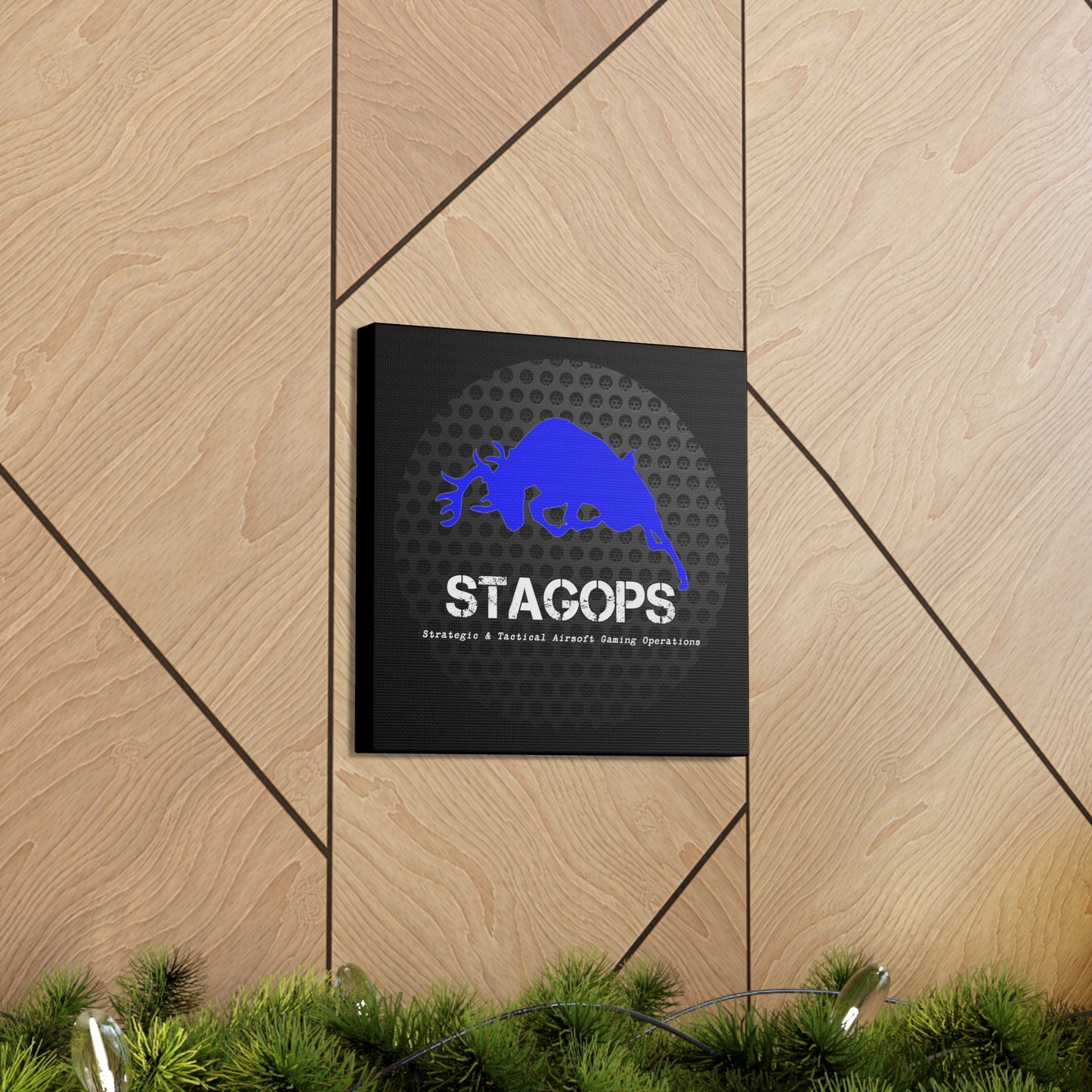 Original STAGOPS logo (2014 "grill") Canvas Gallery Wrap