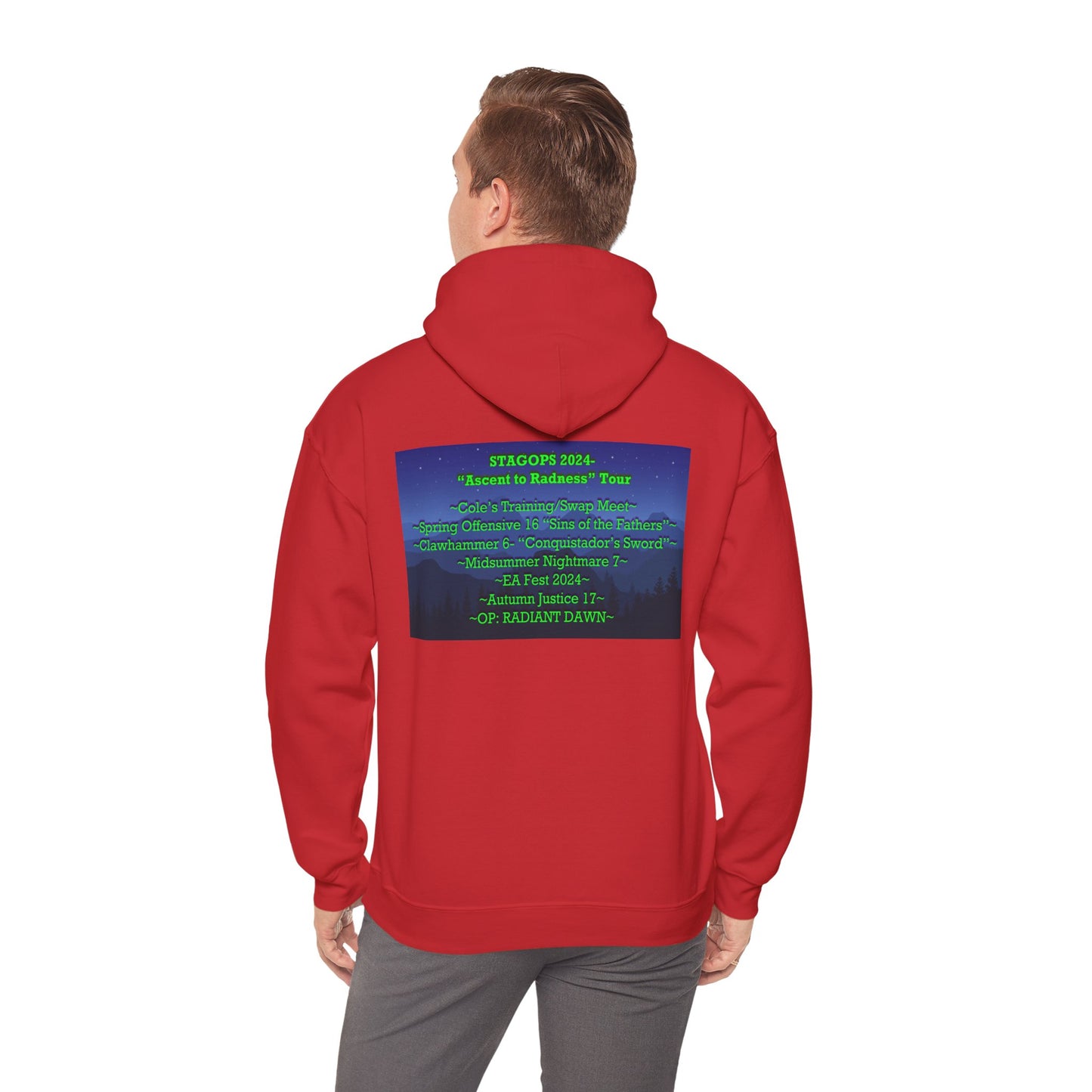 2024 Ascent to Radness Tour hoodie (Printed Front & Back)