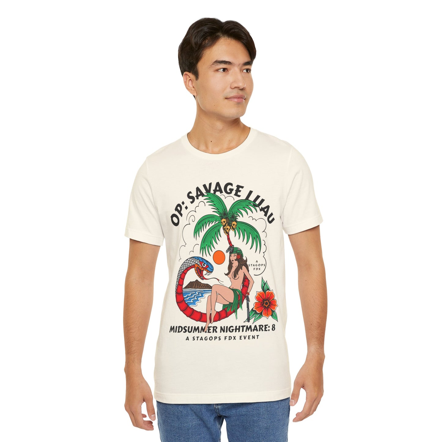 Midsummer Nightmare 8- SAVAGE LUAU front print Tee
