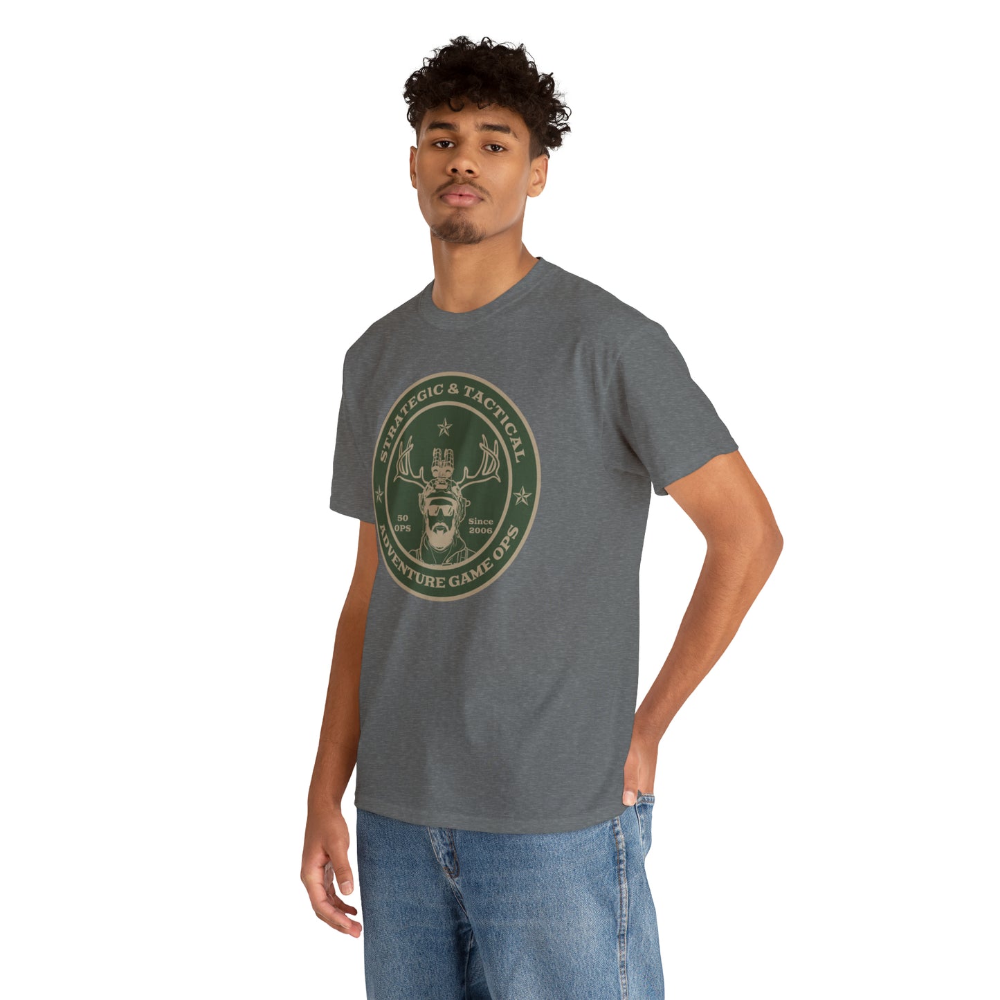 VICE collection- "Camo Caffienated" Heavy Cotton Tee