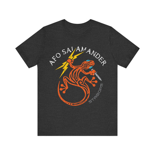 AFO SALAMANDER vintage Dark heather Jersey Short Sleeve Tee