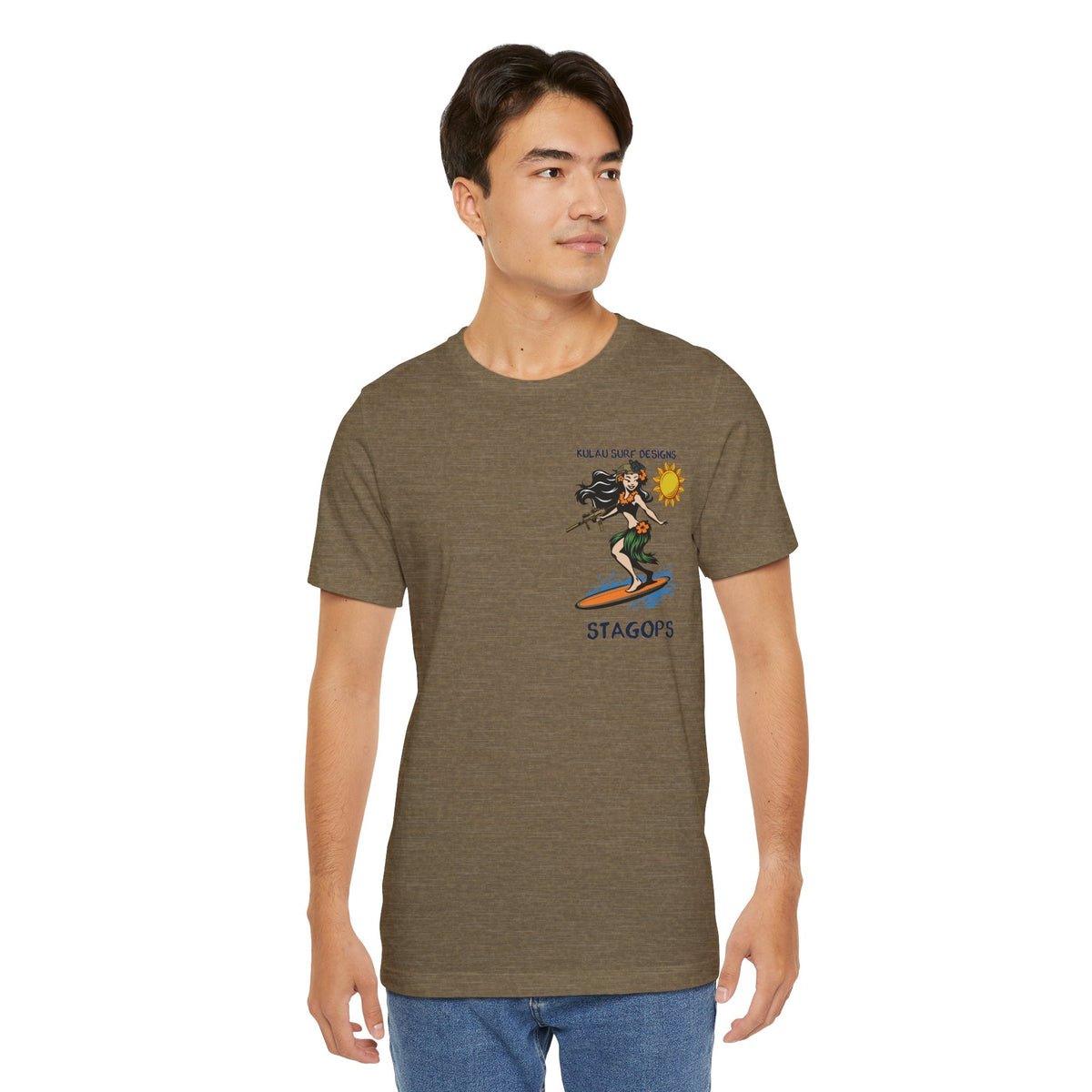 KULAU SURF DESIGNS double print (Front & Back) Tee EXCLUSIVE