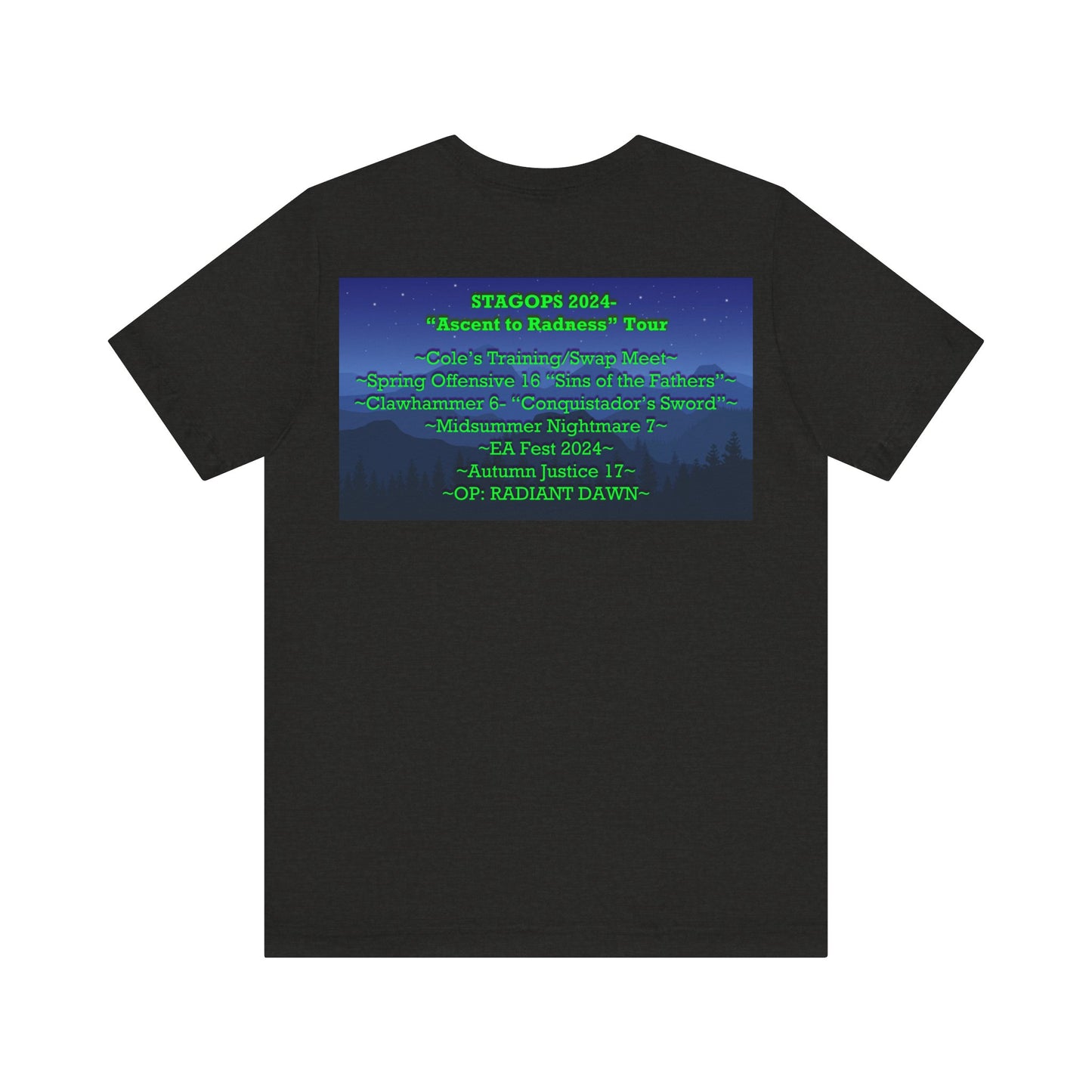 2024 Ascent to Radness Tour Tee (Double print)