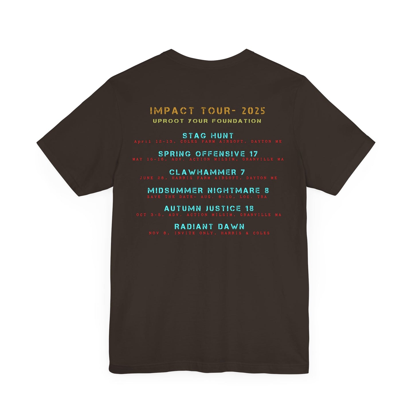 2025 IMPACT Tour Tee (Double print)