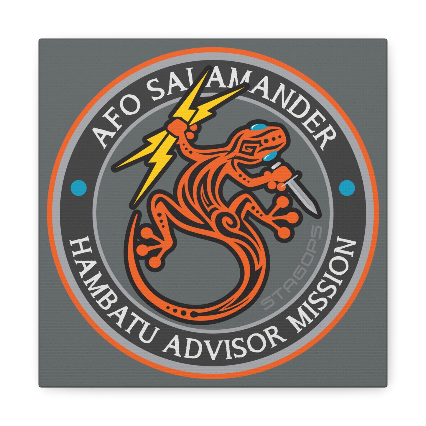 AFO "Salamander" Canvas Gallery Wrap