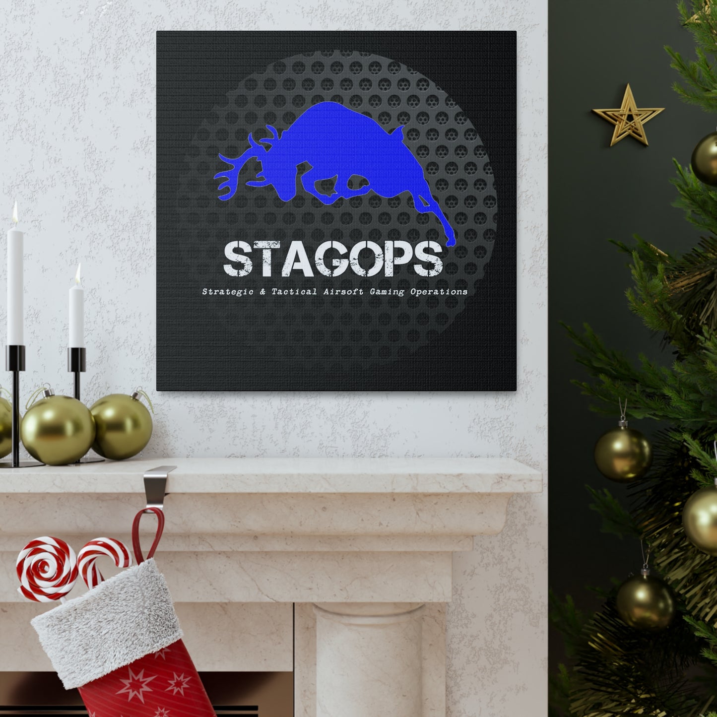 Original STAGOPS logo (2014 "grill") Canvas Gallery Wrap