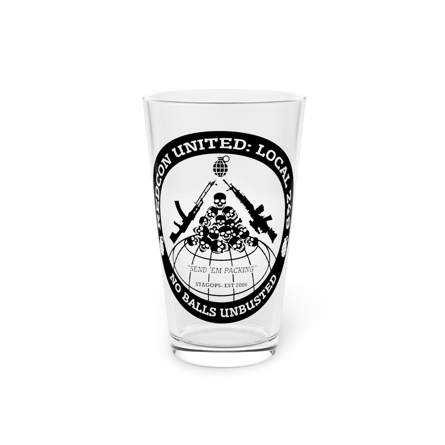 REDCON UNITED Pint Glass, 16oz