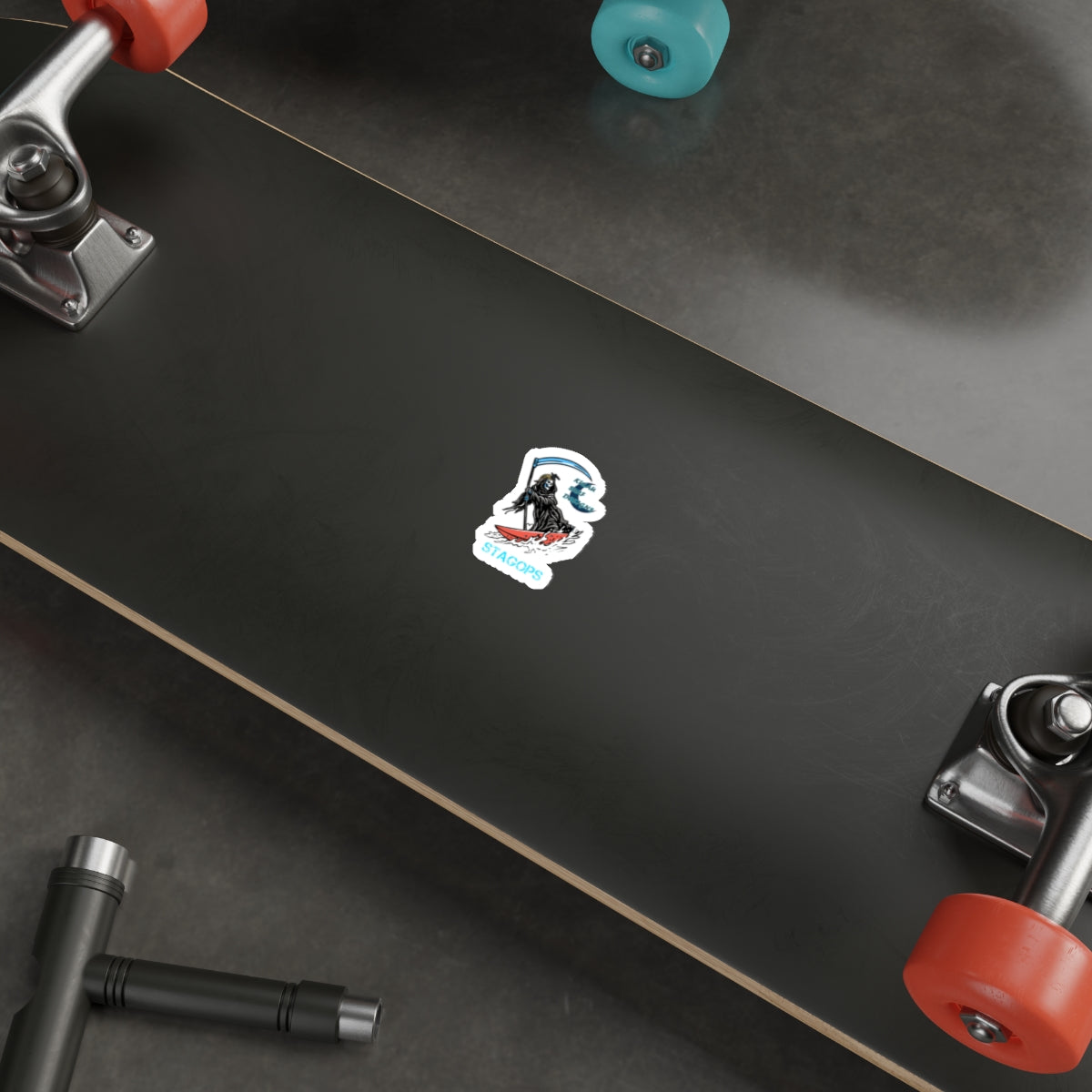 Kulau Surf Designs "SURF REAPER" Die-Cut Sticker EXCLUSIVE*