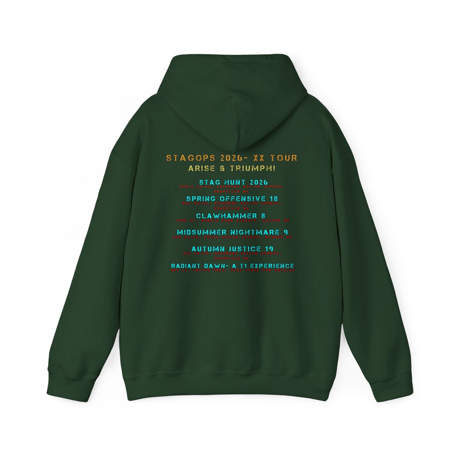2026 XX Tour hoodie (Printed Front & Back)