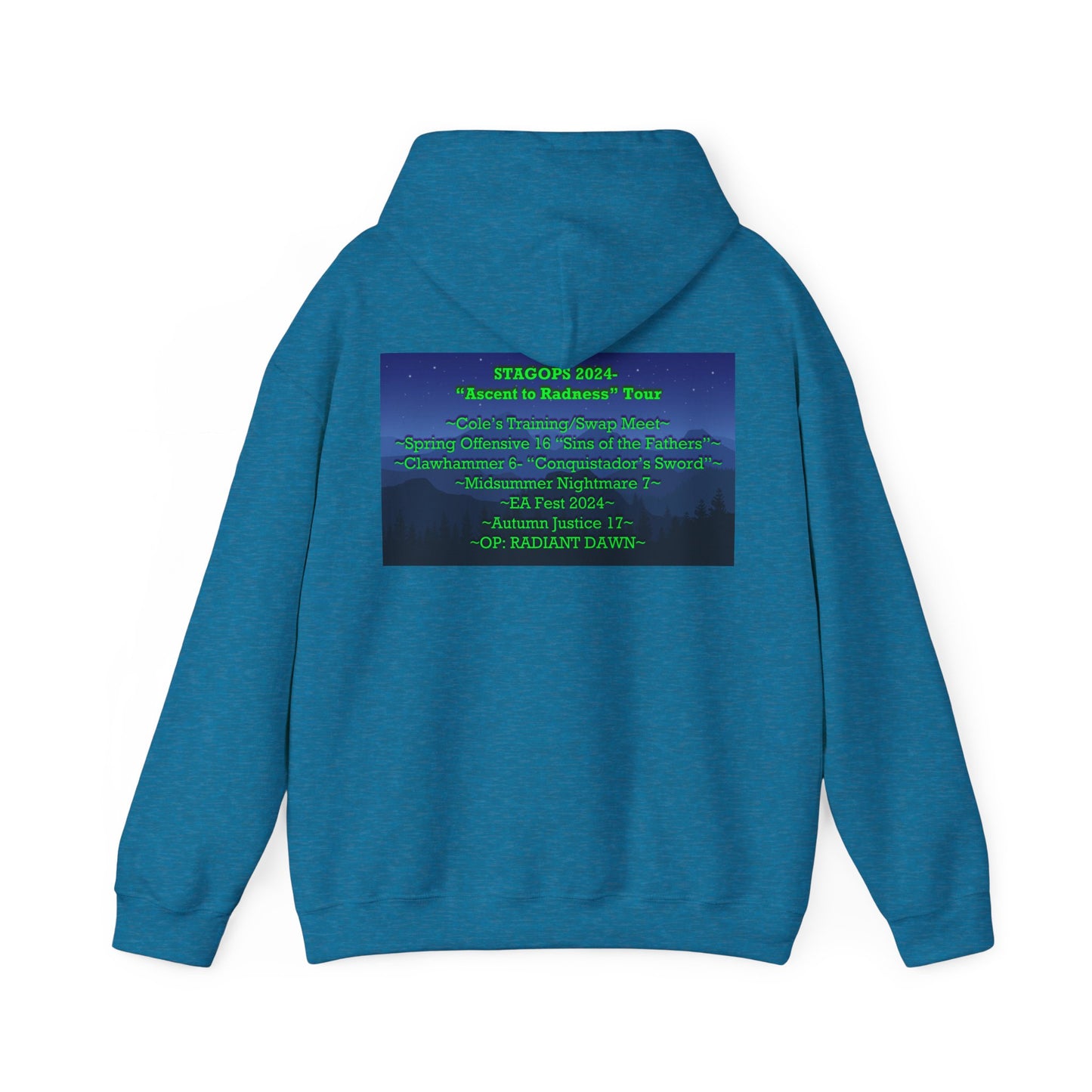 2024 Ascent to Radness Tour hoodie (Printed Front & Back)