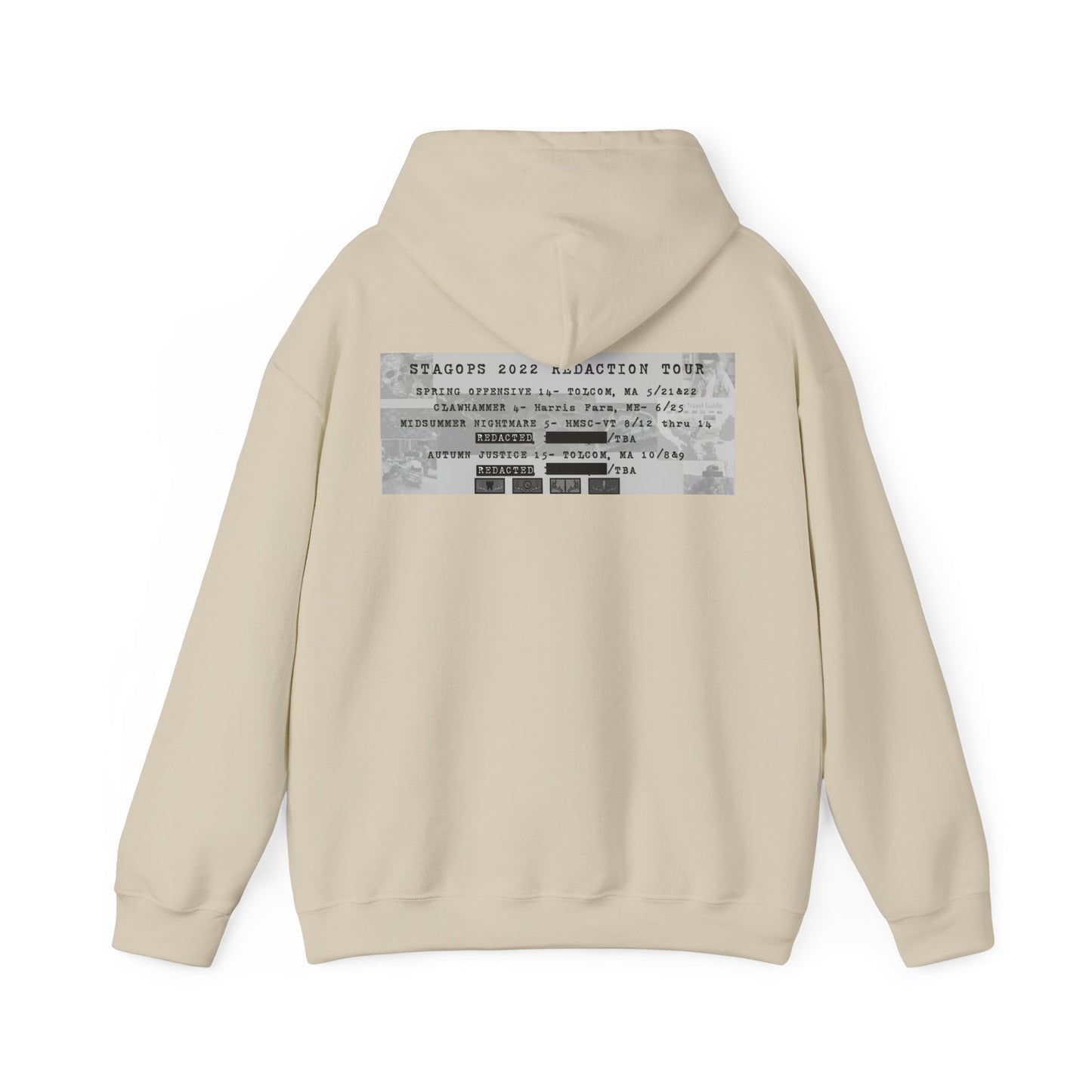 2022 REDACTED Tour hoodie