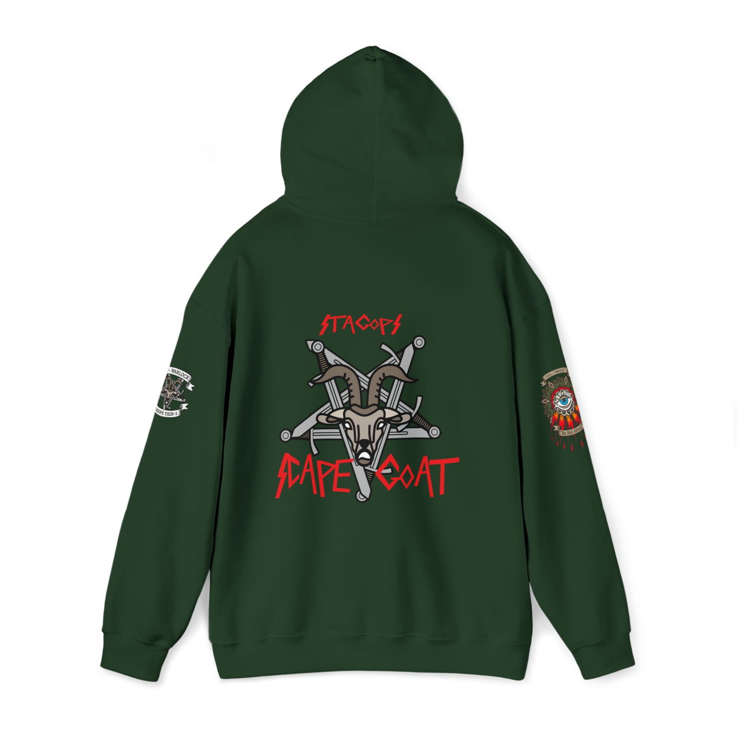 EXCLUSIVE TIER 1/SCAPEGOAT Hoodie- multi-logo print