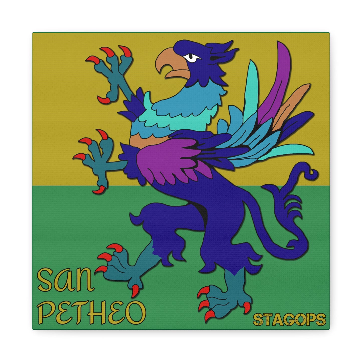 San Petheo "Quetzlgriff" Canvas Gallery Wrap