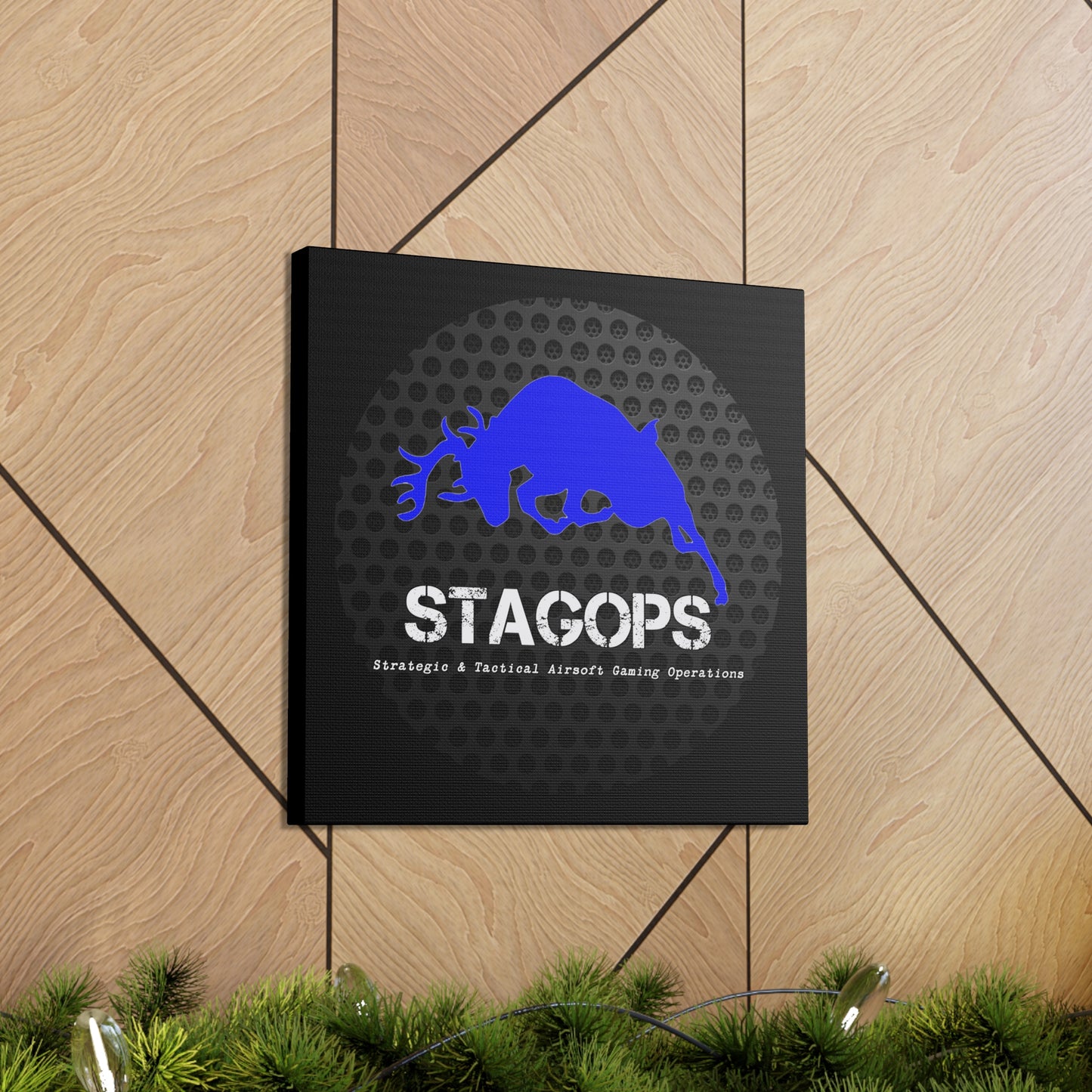 Original STAGOPS logo (2014 "grill") Canvas Gallery Wrap