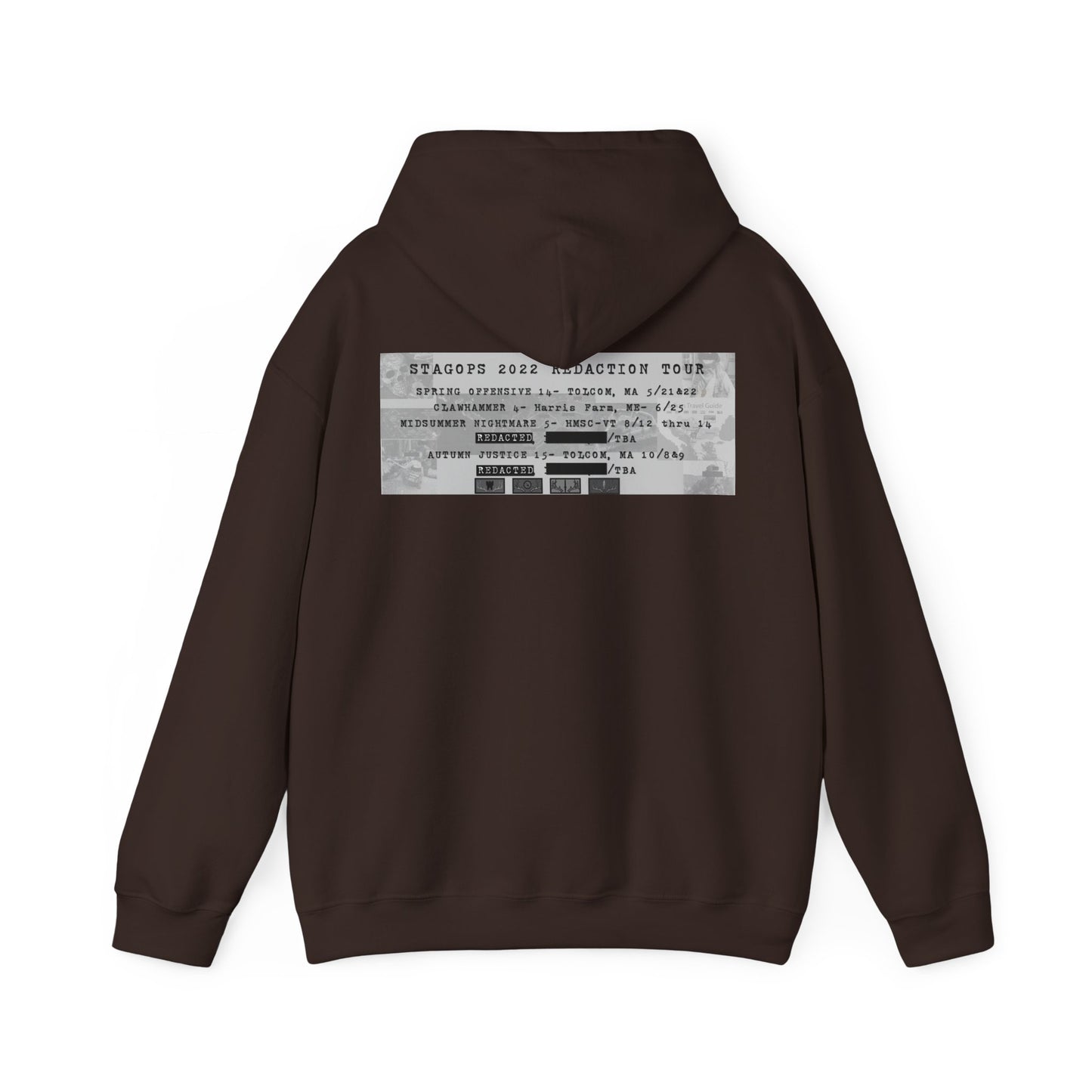 2022 REDACTED Tour hoodie